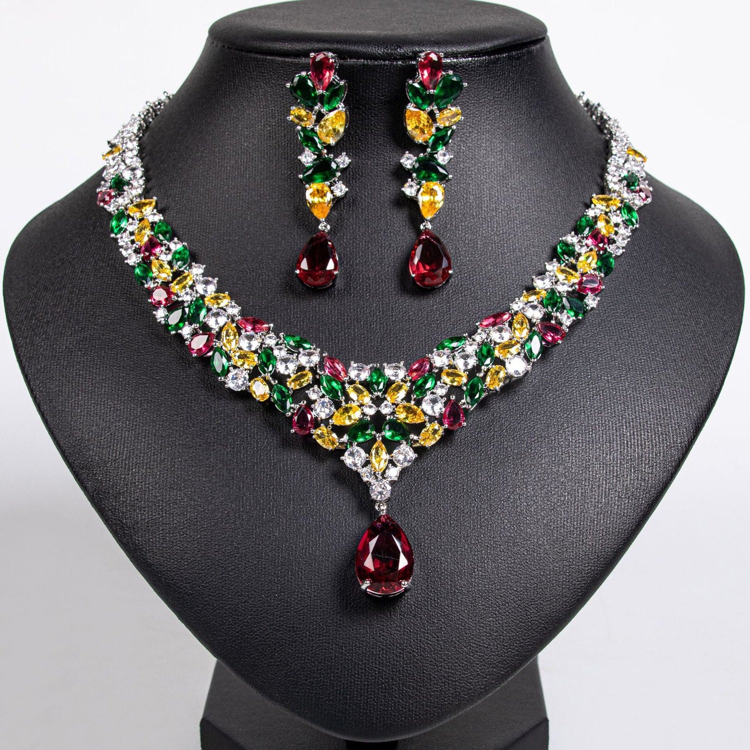 How to Style a Multicolor Crystal Jewelry Set for Weddings, Parties & Special Occasions