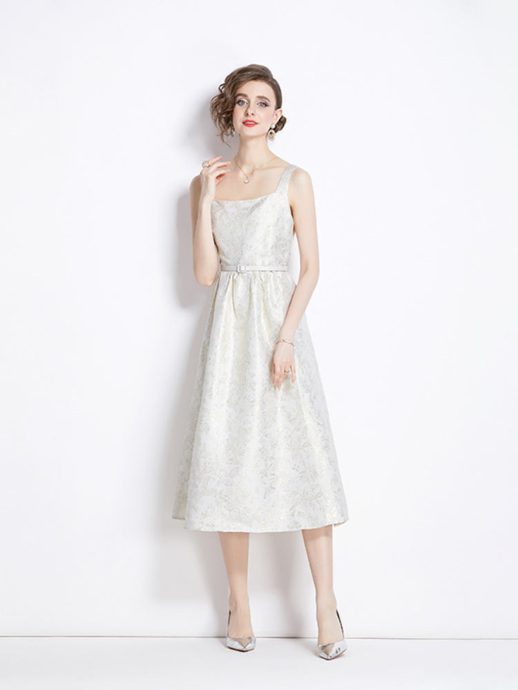 French Curve Jacquard Dress