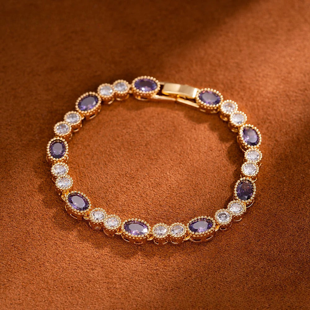 Stylish retro zircon bracelet