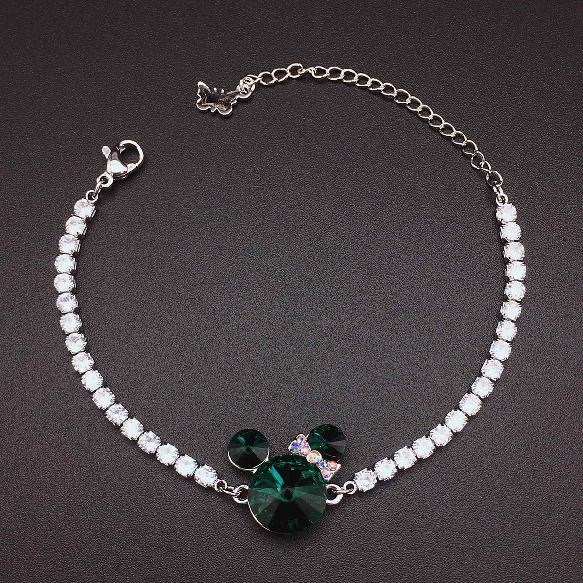 Rhombus four-leaf clover hollow bracelet