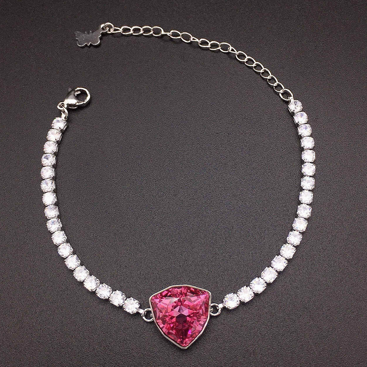 Vintage light luxury zircon buckle bracelet