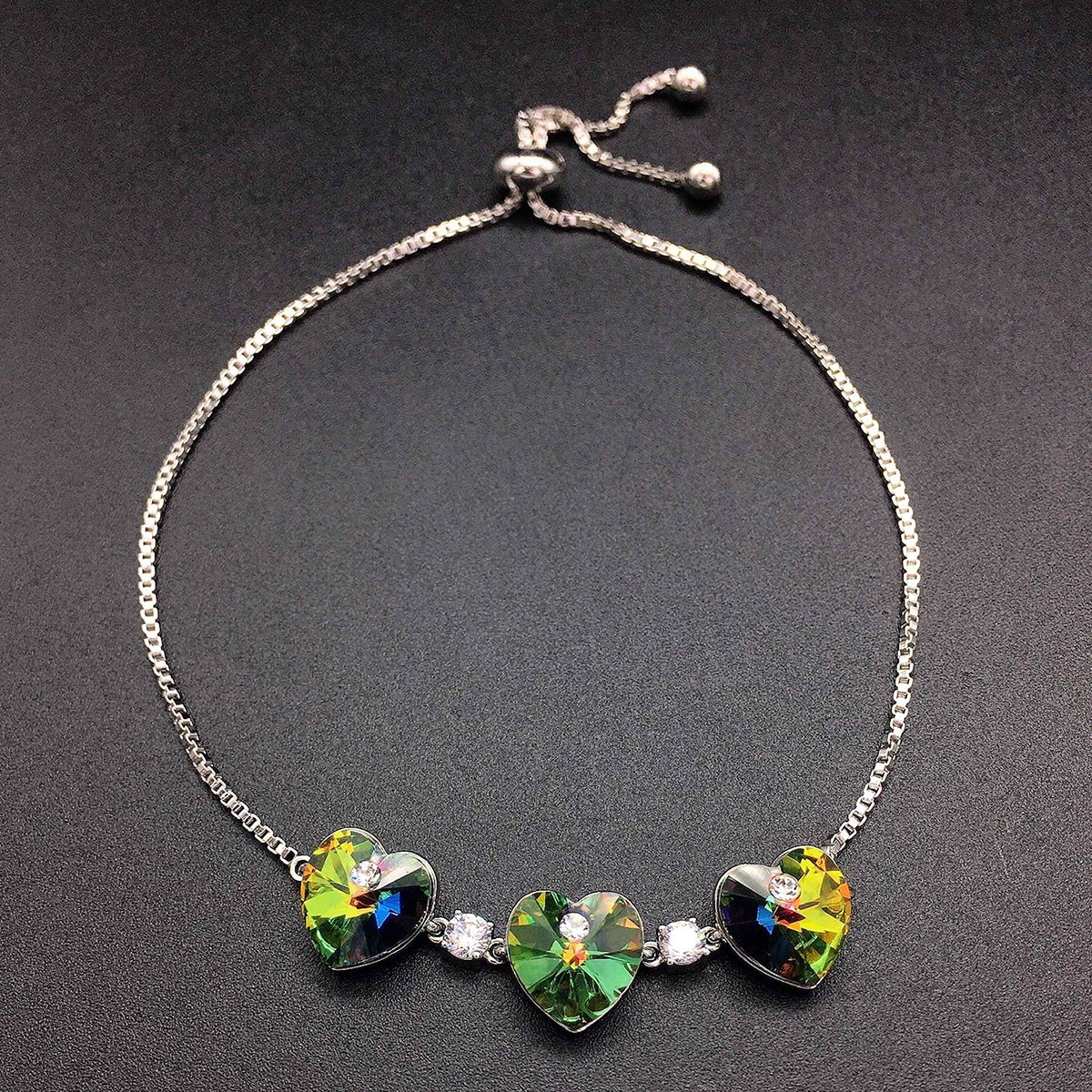 Vintage light luxury zircon buckle bracelet