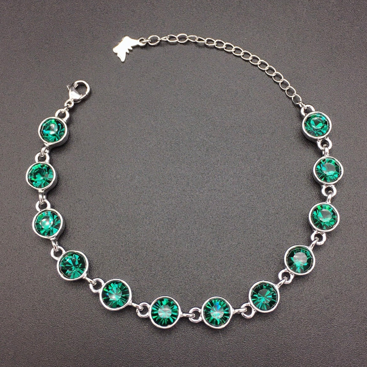 Vintage light luxury zircon buckle bracelet