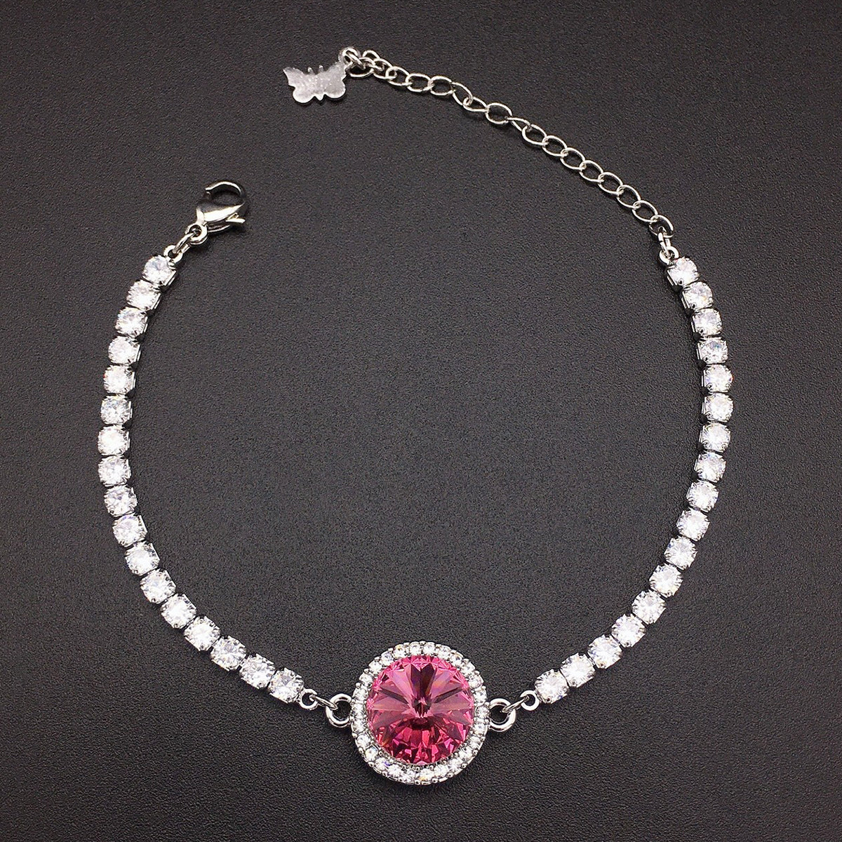 Rhombus four-leaf clover hollow bracelet