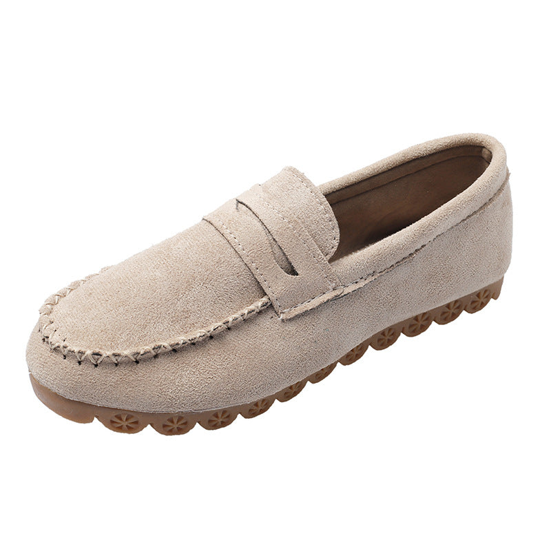 Fashion beef tendon casual flat loafers