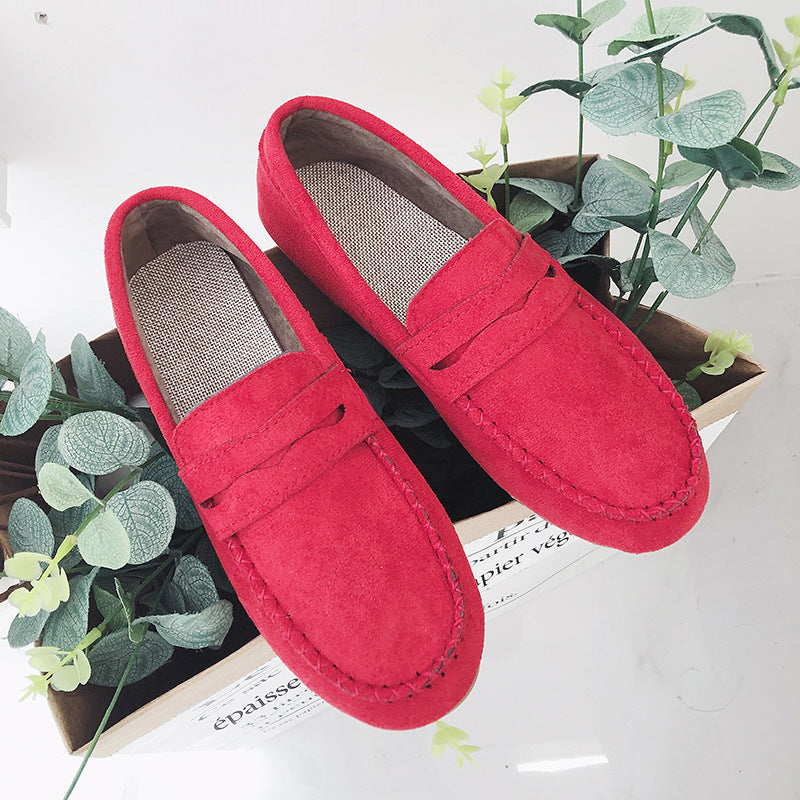 Fashion beef tendon casual flat loafers