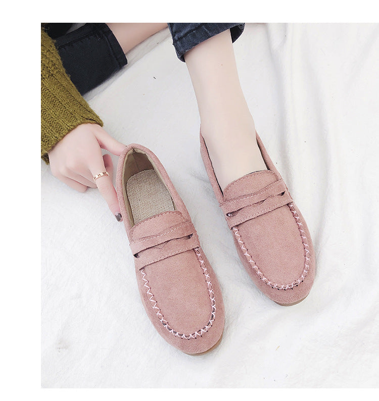 Fashion beef tendon casual flat loafers