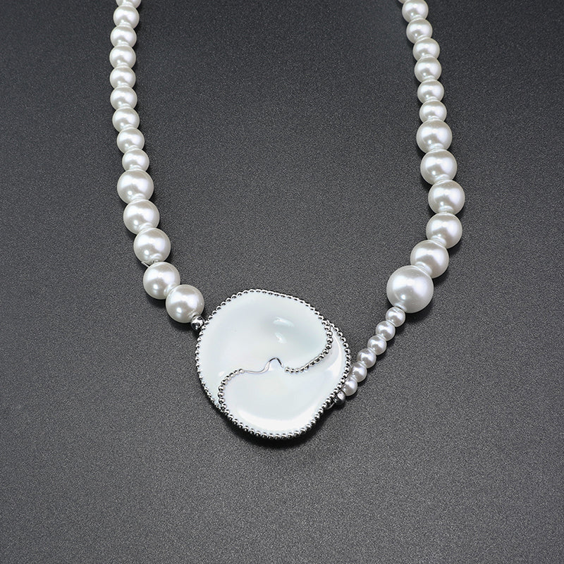 Elegant Pearl & Shell - Shaped Jewelry Set for Bridal Looks