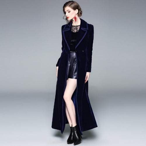 New temperament velvet coat