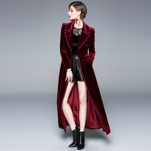 New temperament velvet coat