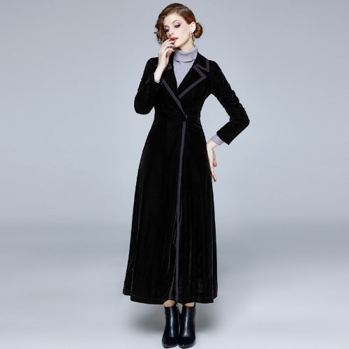 New temperament velvet coat