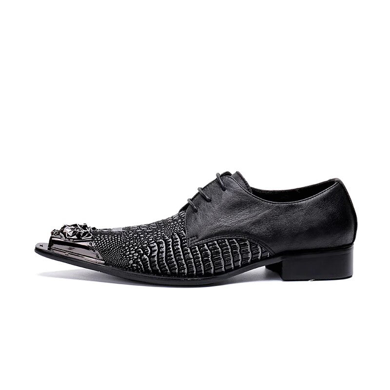 Black fashion dress shoes Men's business dress shoes