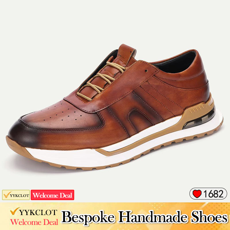 New fashionable top layer cowhide men's casual leather shoes