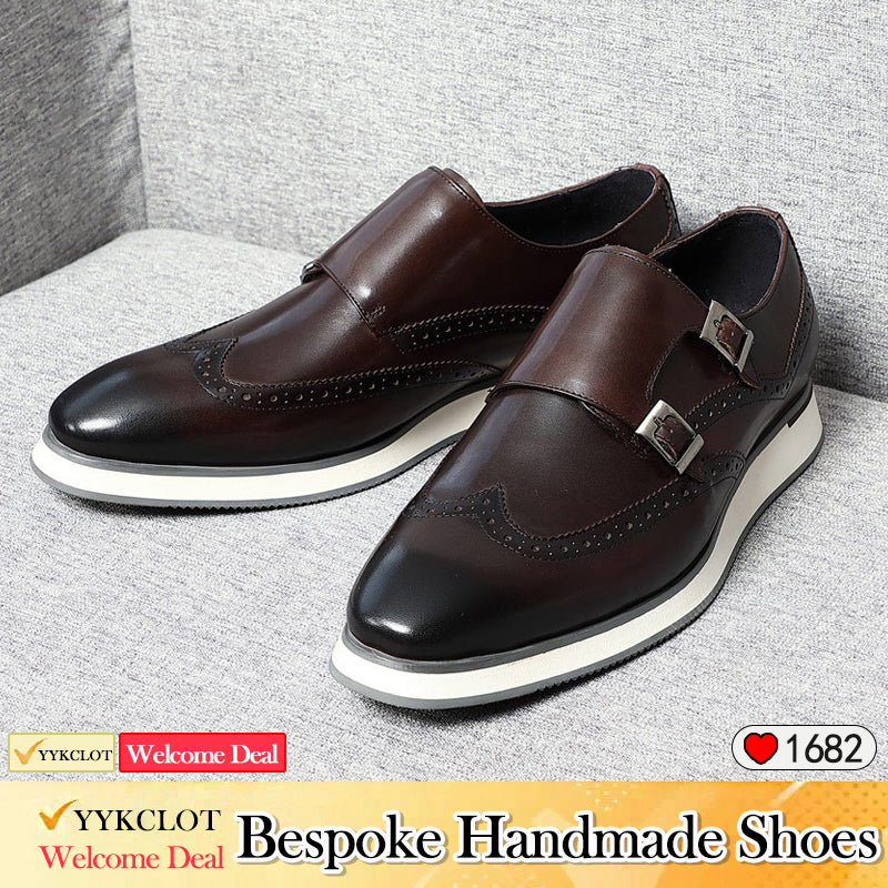Fashionable business height increasing breathable men's shoes