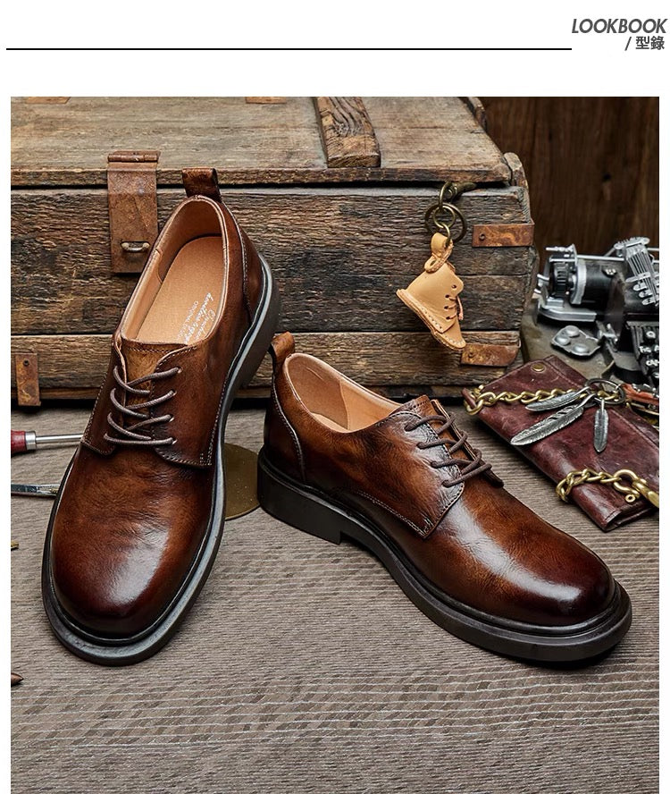 Brown business leather Casual shoes Fashionable men's dress shoes