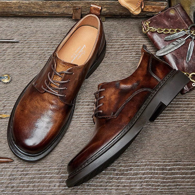 Brown business leather Casual shoes Fashionable men's dress shoes