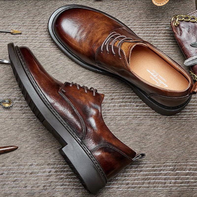 Brown business leather Casual shoes Fashionable men's dress shoes