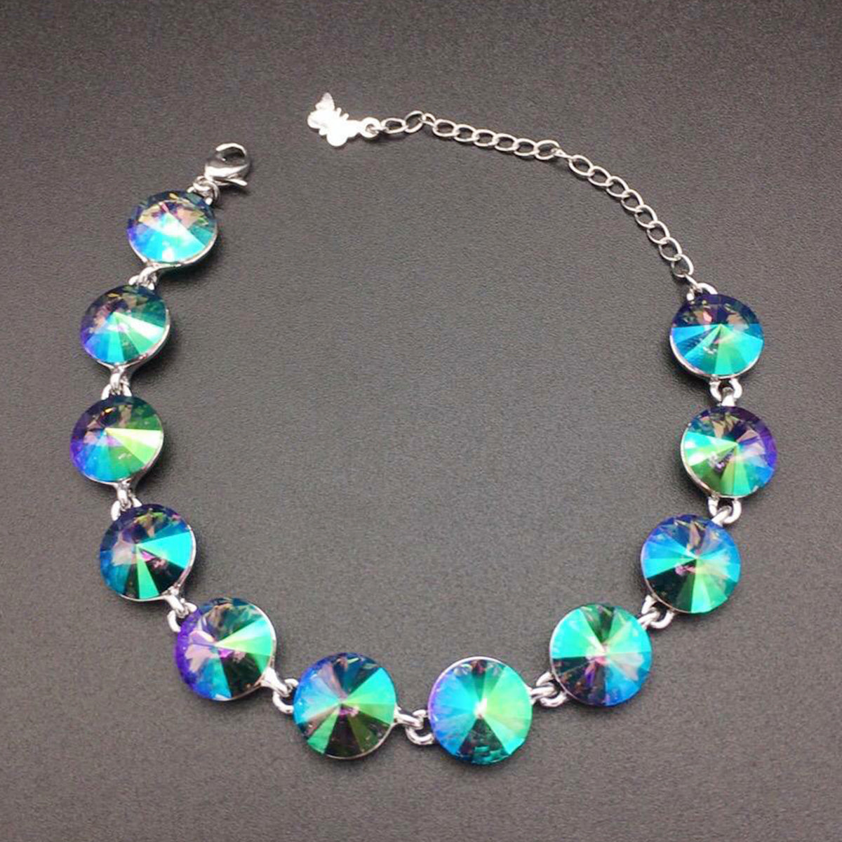 Dreamy colored crystal gemstone bracelet
