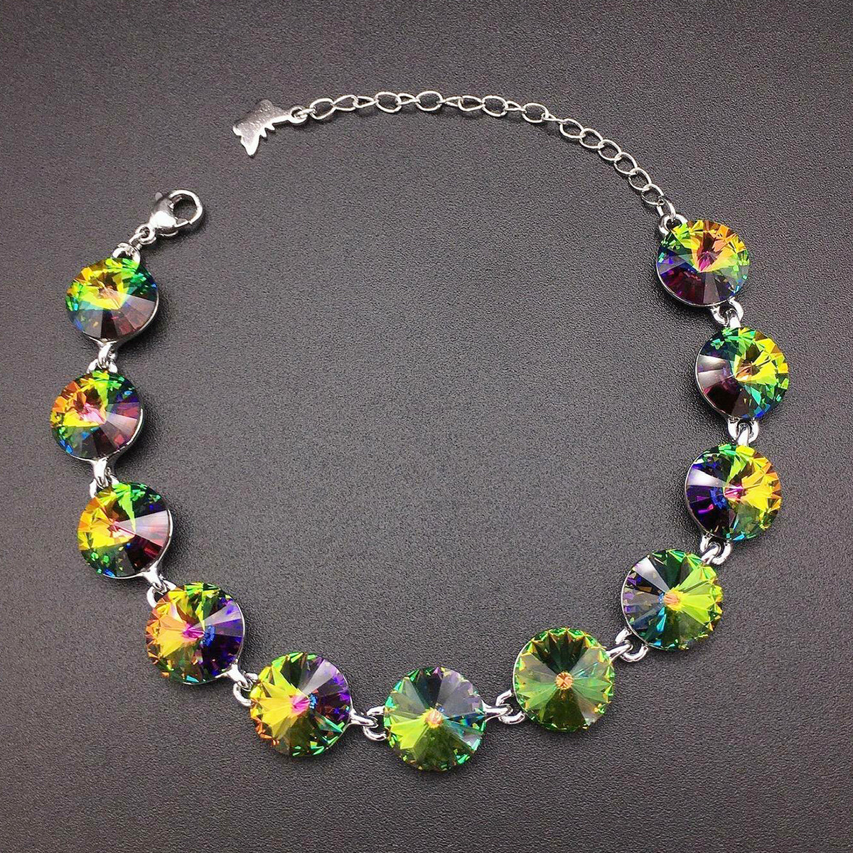 Dreamy colored crystal gemstone bracelet