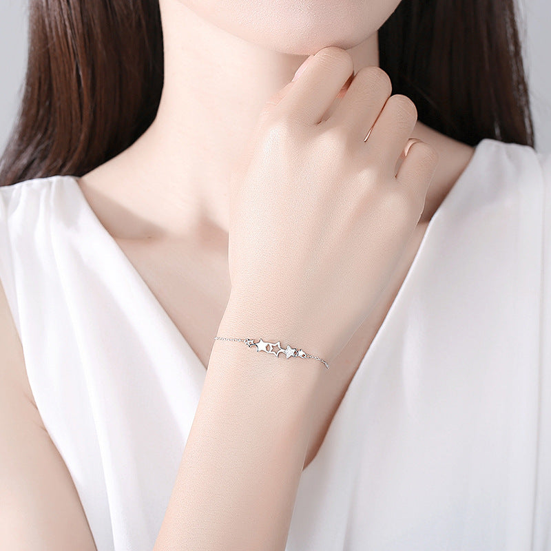 S925 Sterling Silver ins New Star Bracelet