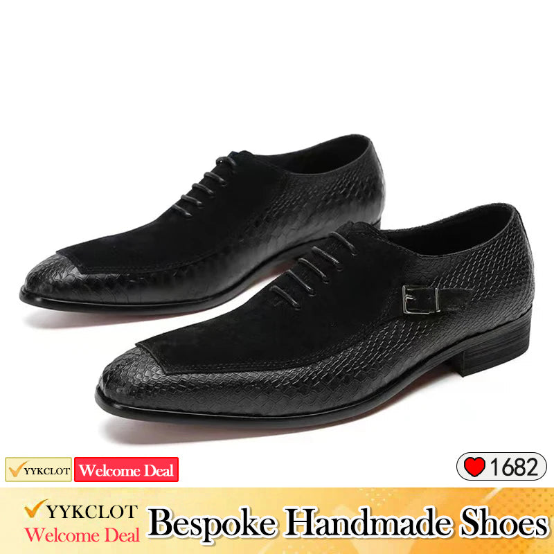 Black fashion shoes men's dress shoes