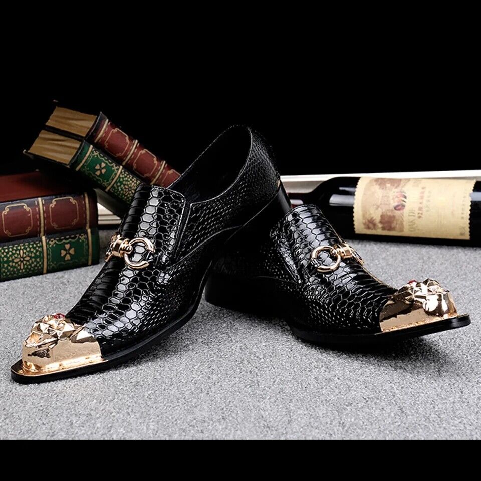 Burgundy fashion dress shoes Men's party business shoes