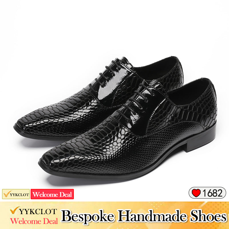 Classic men's lace-up business derby shoes dress shoes