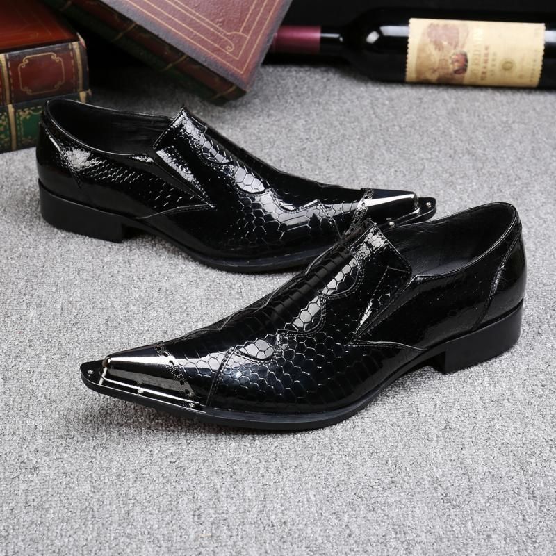 Black men's party shoes Business dress shoes