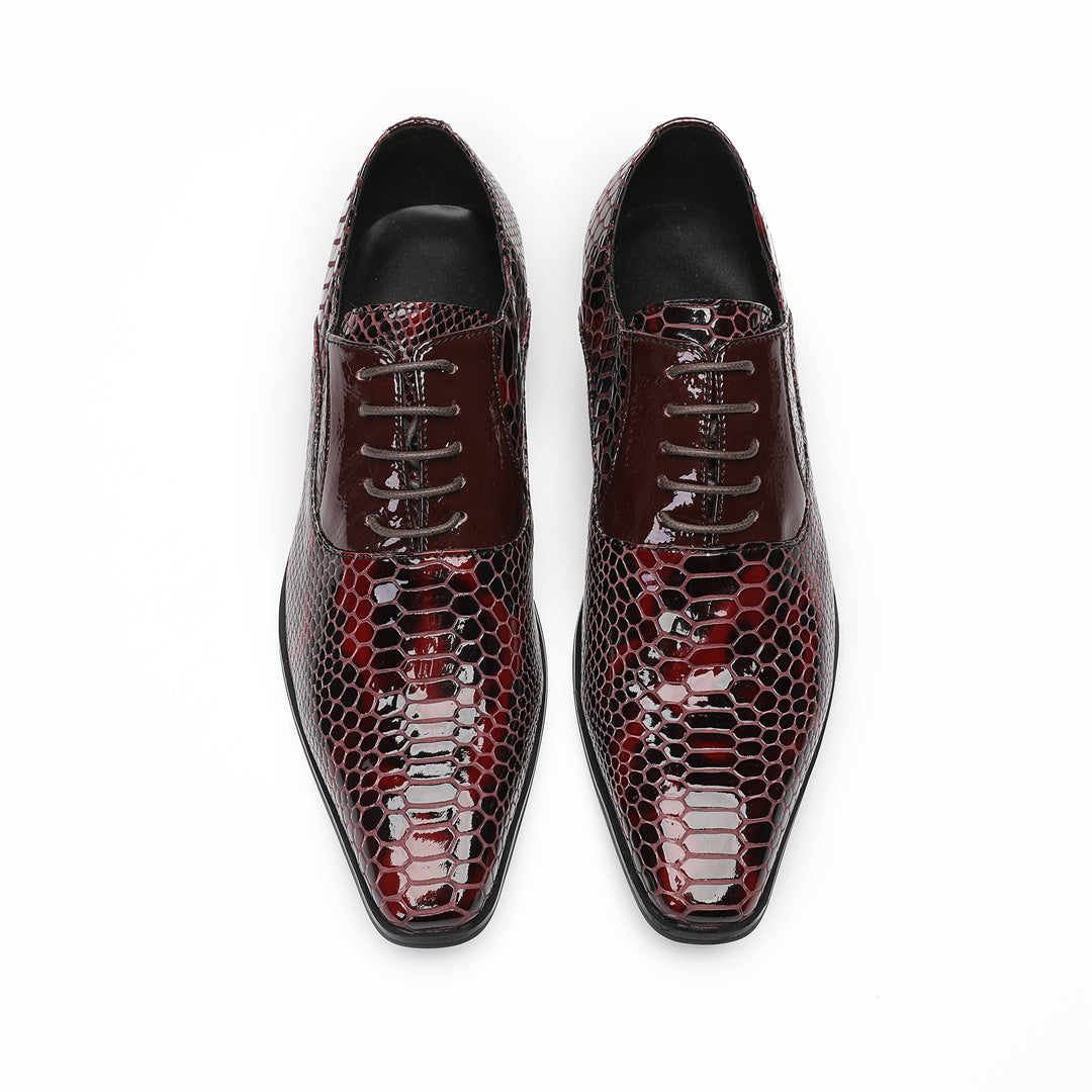 Classic men's lace-up business derby shoes dress shoes