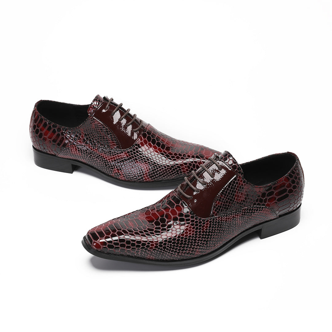 Classic men's lace-up business derby shoes dress shoes