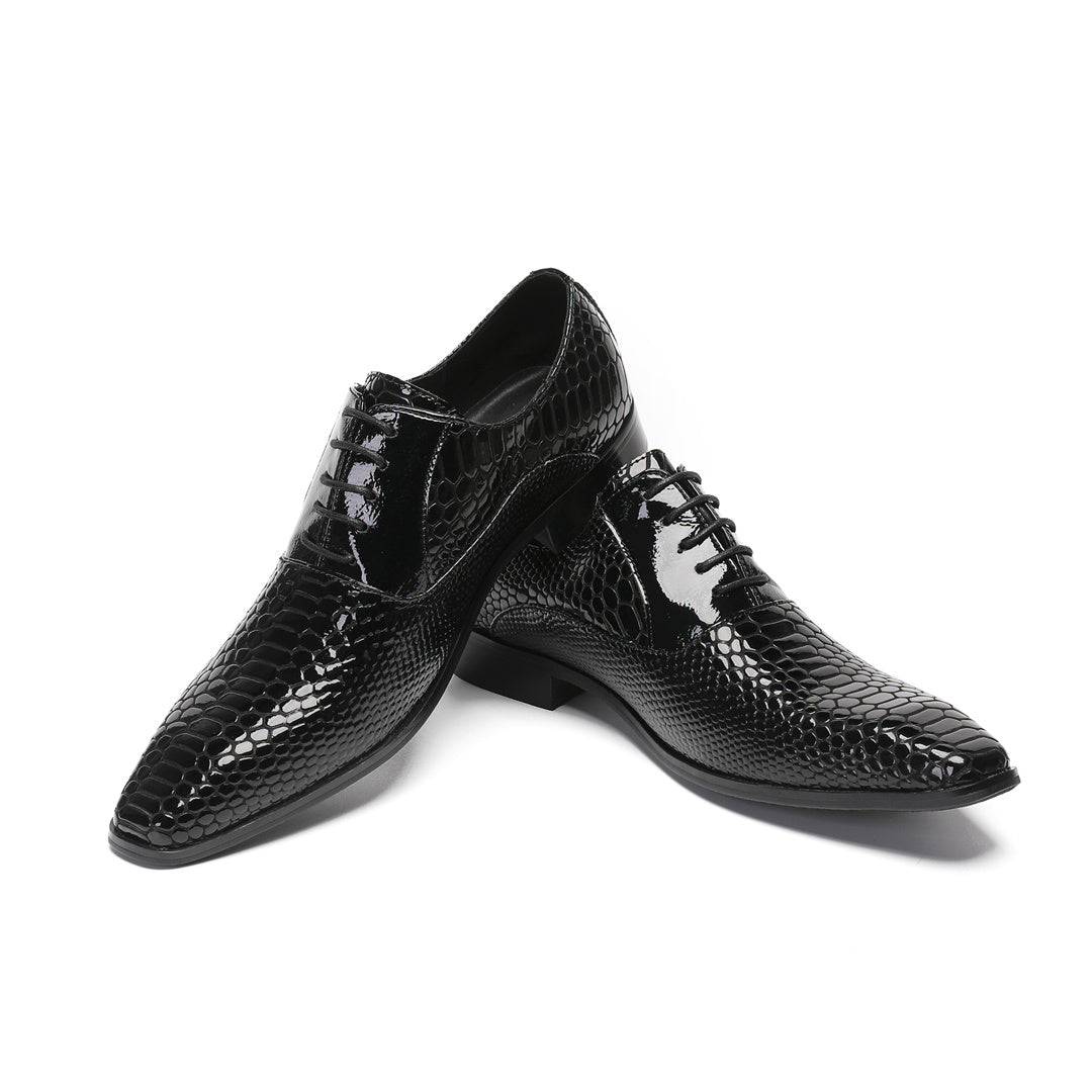 Classic men's lace-up business derby shoes dress shoes