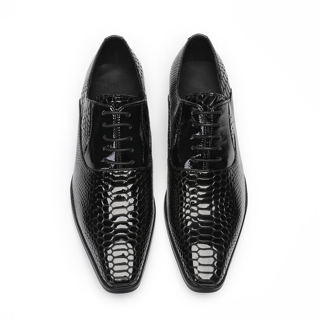 Classic men's lace-up business derby shoes dress shoes