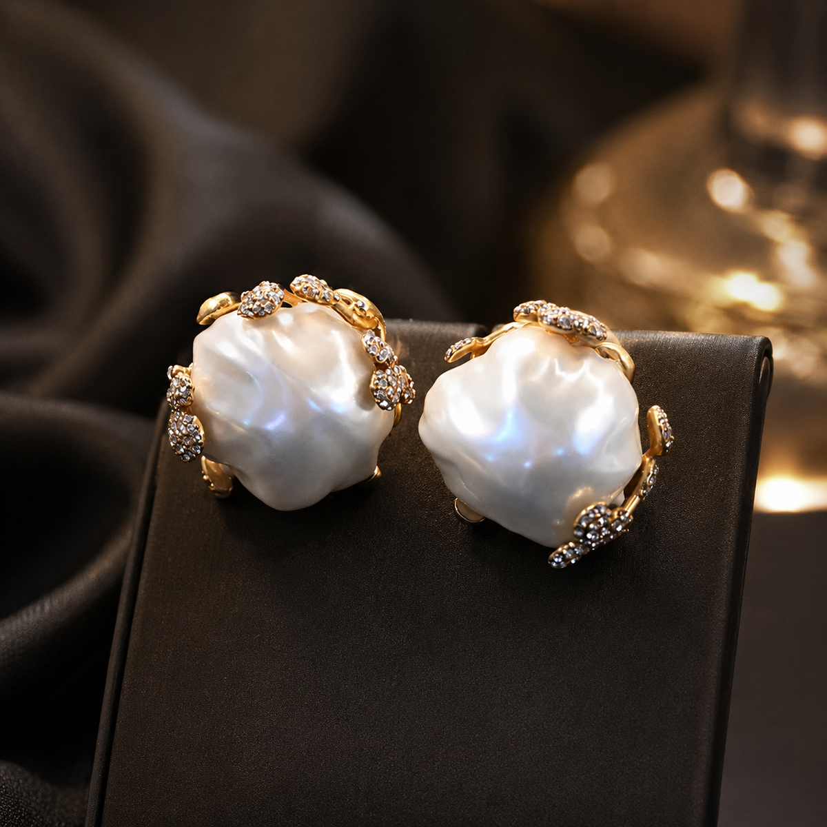 Maillard love leopard print personalized earrings