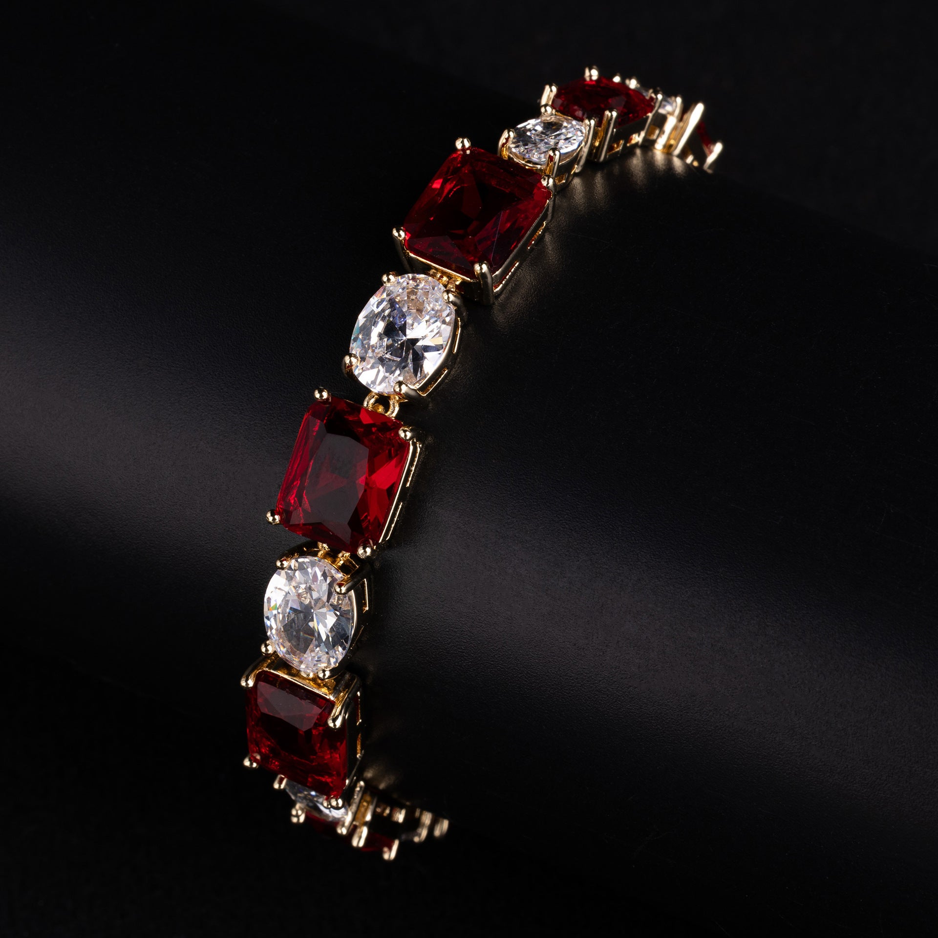 Luxury Multicolor Crystal Tennis Bracelet – Elegant Statement Jewelry for Women