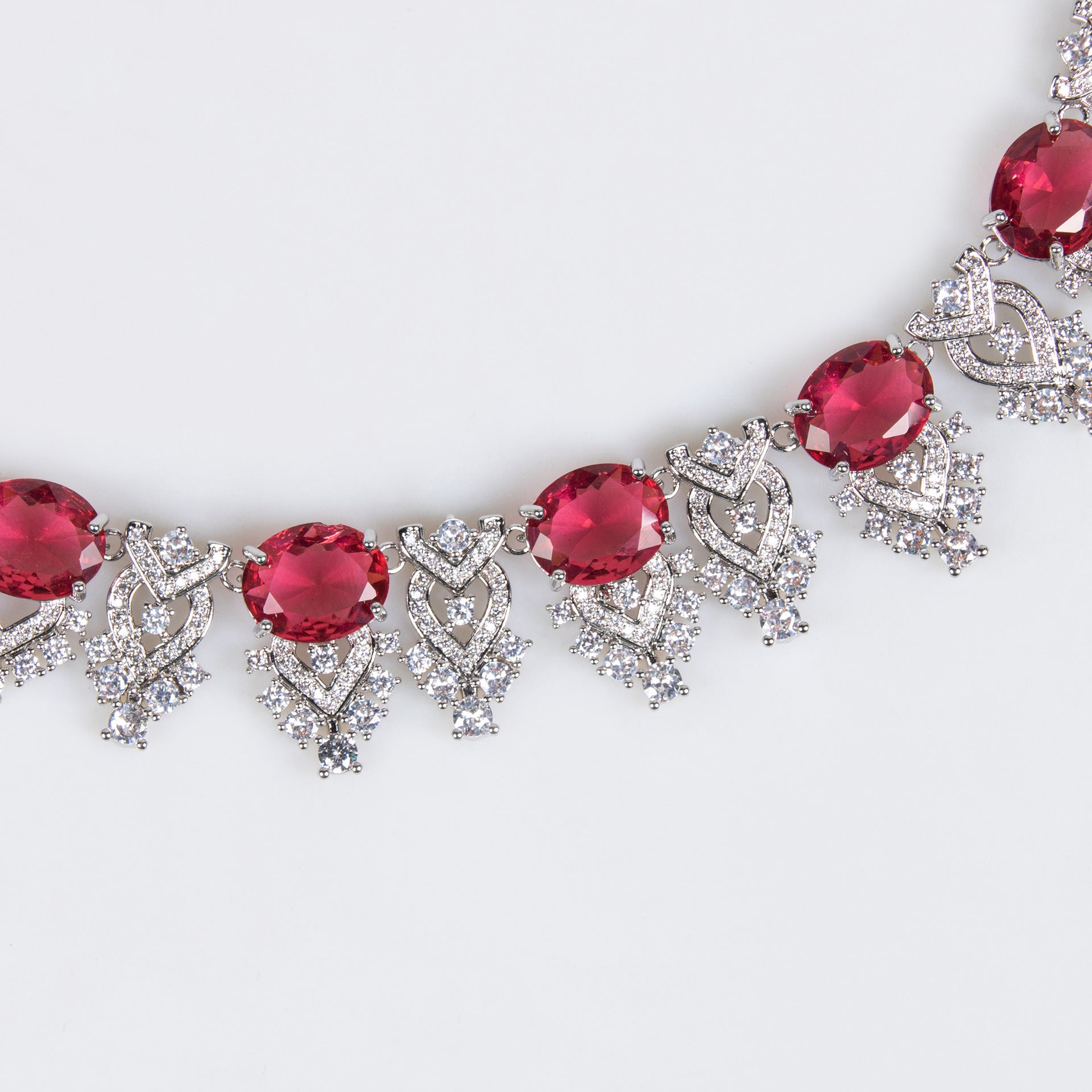 Luxury Multicolor Gemstone Necklace Set for Women – Elegant Statement Jewelry with Matching Earrings