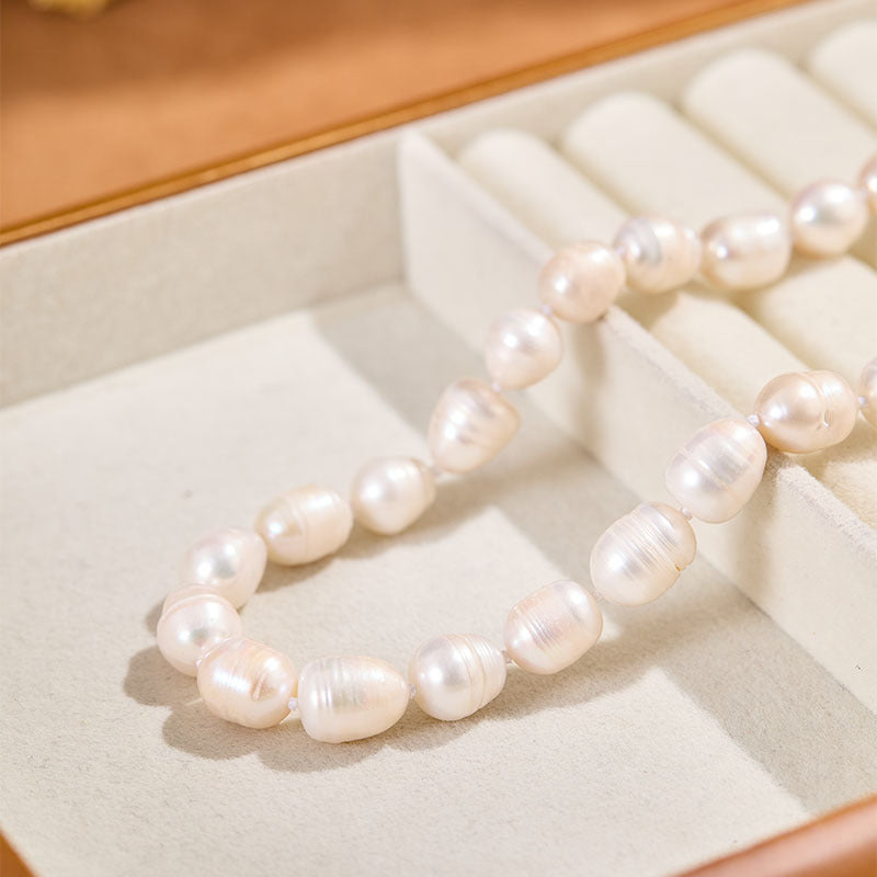 Stylish Vintage Freshwater Geometric Pearl Necklace