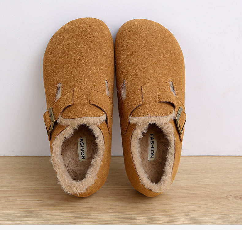 Winter snow velvet warm soft-soled loafers