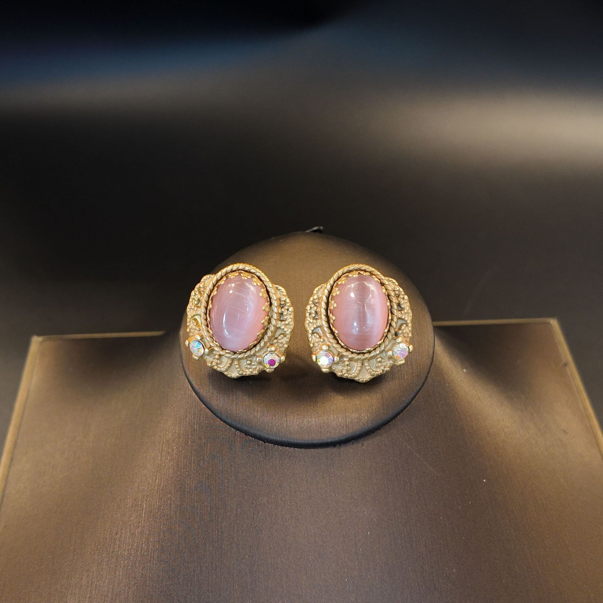 Pink opal lace diamond bracelet