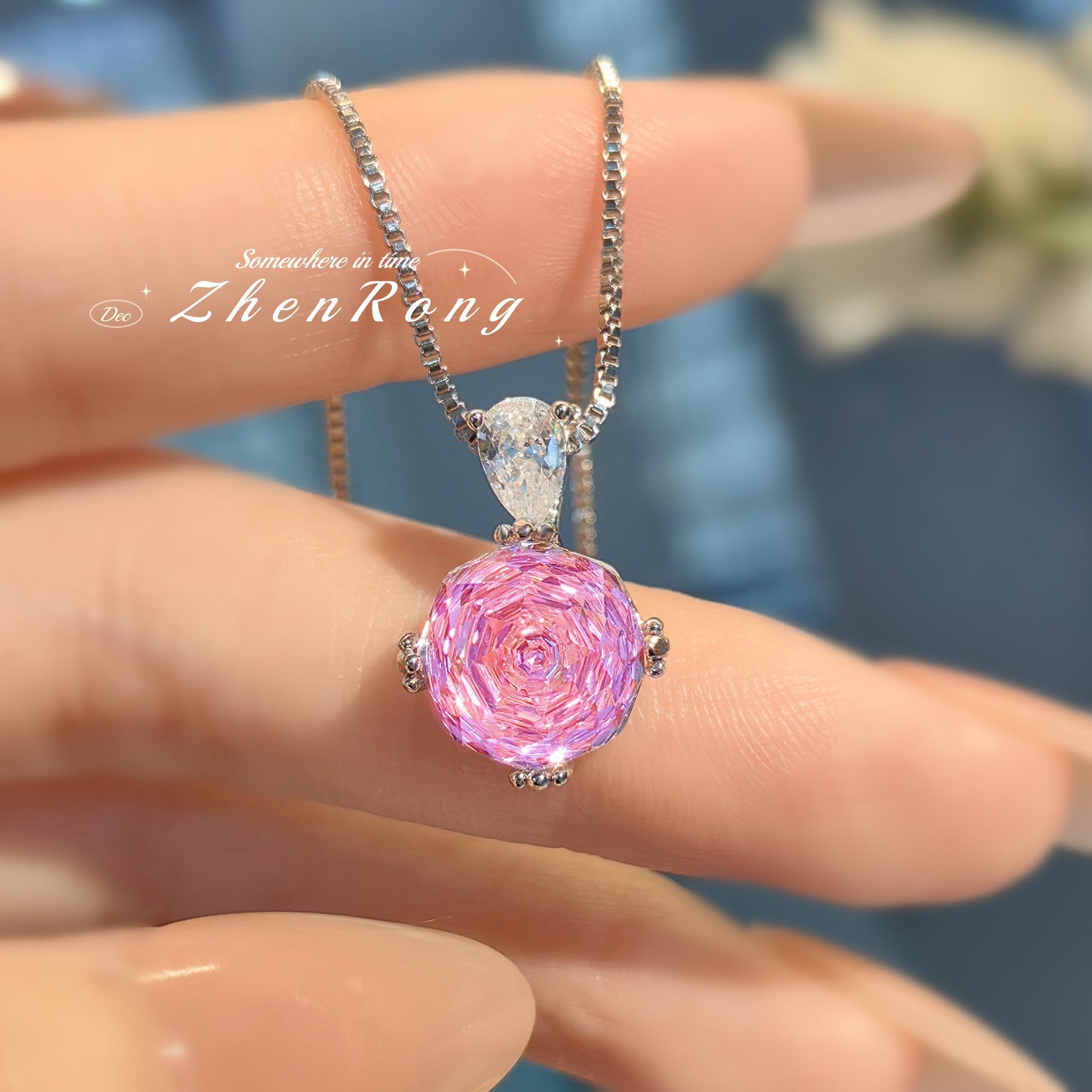 Octagonal Millennium Rose Che Paraiba Color Treasure Series