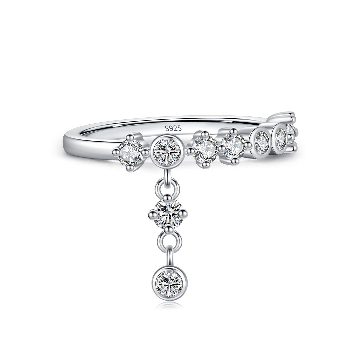 S925 Dazzling diamond ring