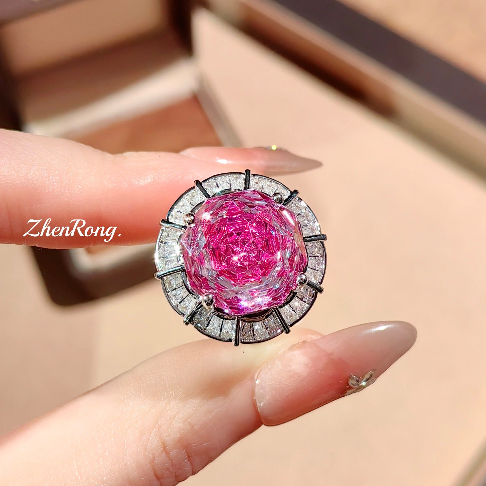 Parure Trésor Collier Rose Cut Millenium Octogonal Diamant Carré