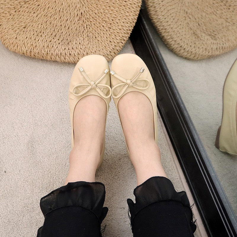 Fashion Bow Casual Flat Loafers