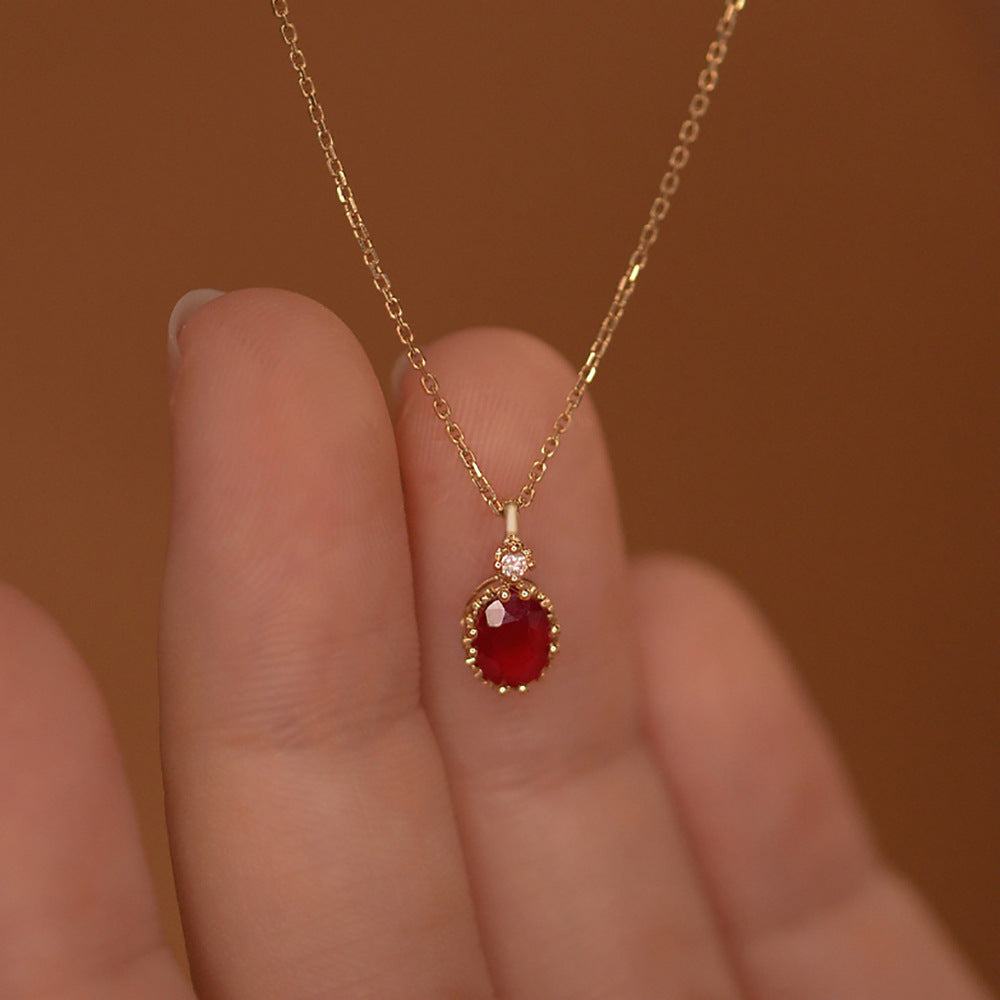 S925 Ruby Necklace
