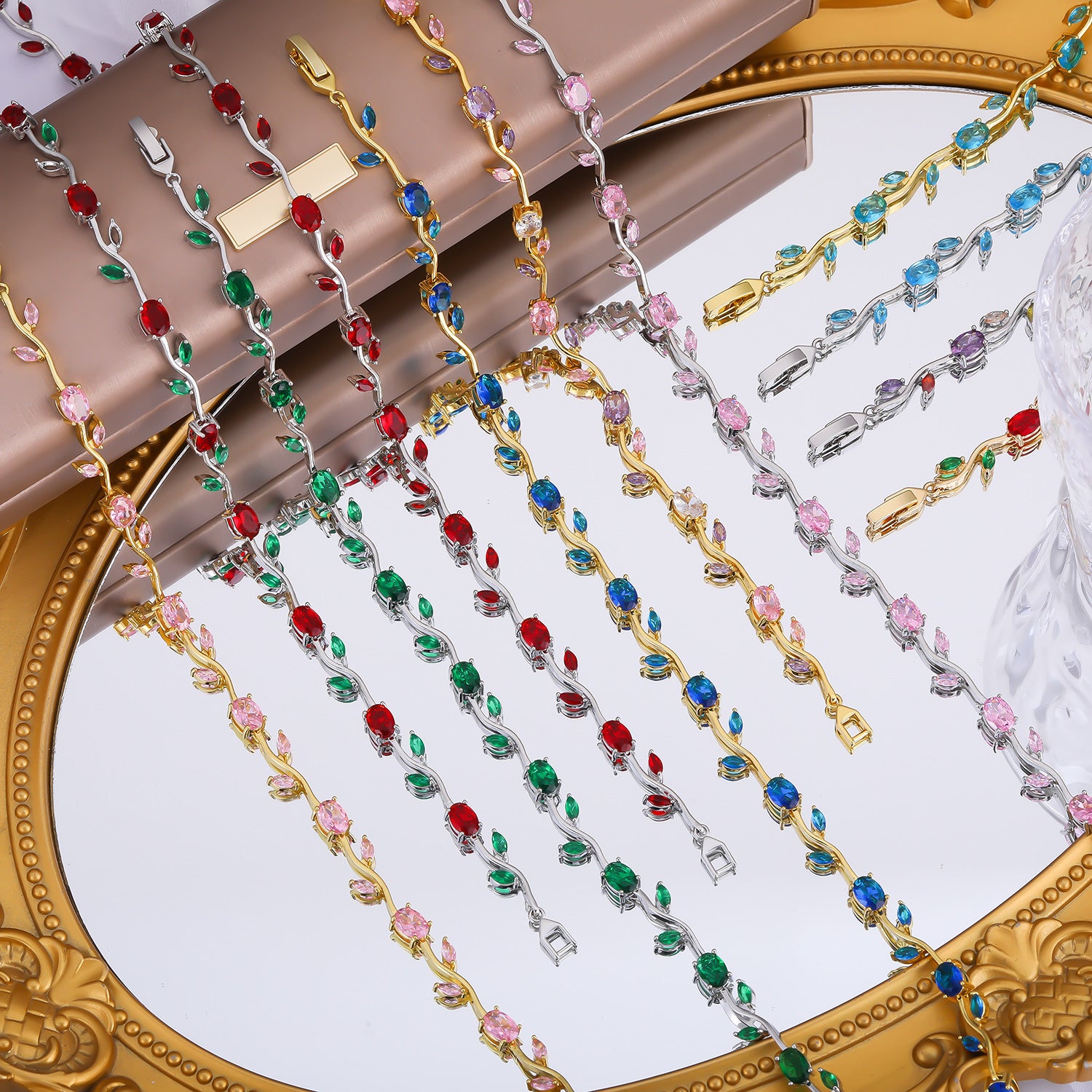 Fashion light luxury copper inlaid zircon necklace