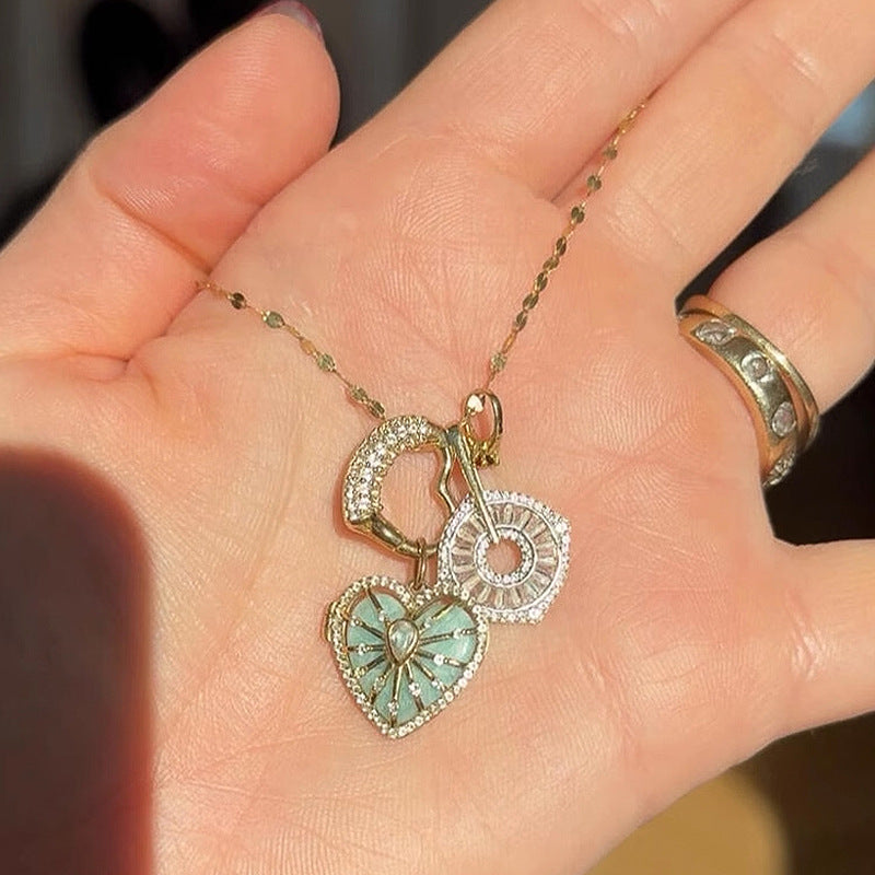 Sunflower heart DIY necklace