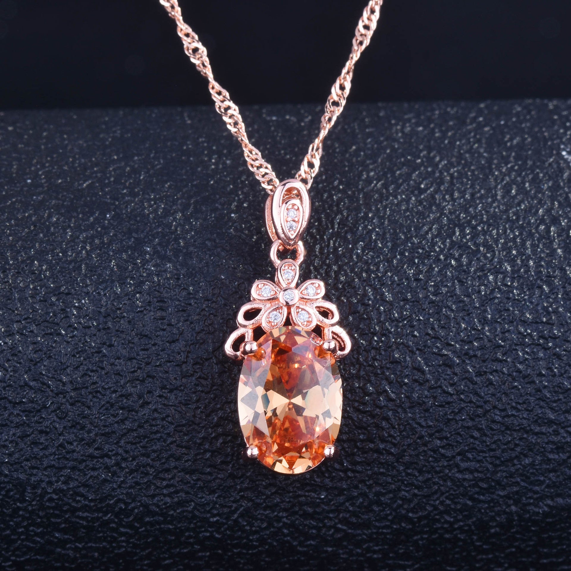 Bright Luxury Ruby Dove Egg Necklace