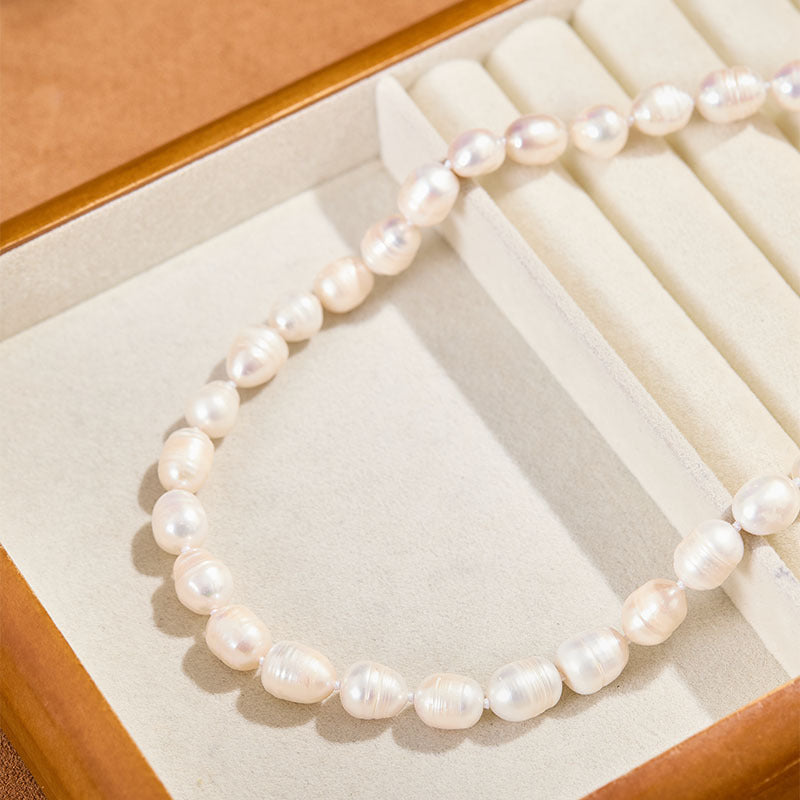 Stylish Vintage Freshwater Geometric Pearl Necklace