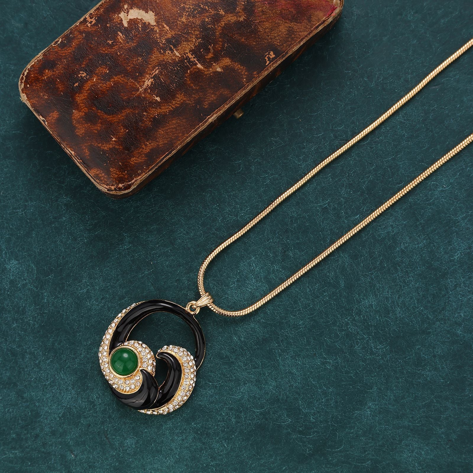 Niche light luxury gemstone nut necklace stud earrings set