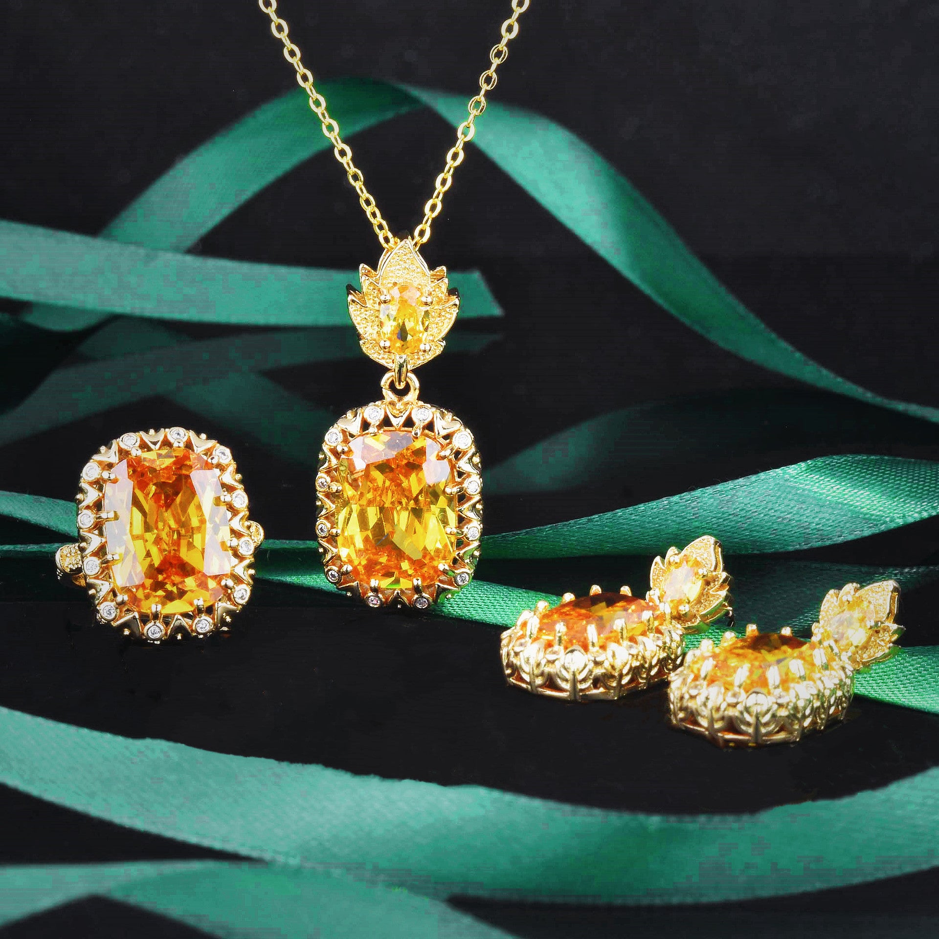 Italian retro high carbon diamond color treasure series