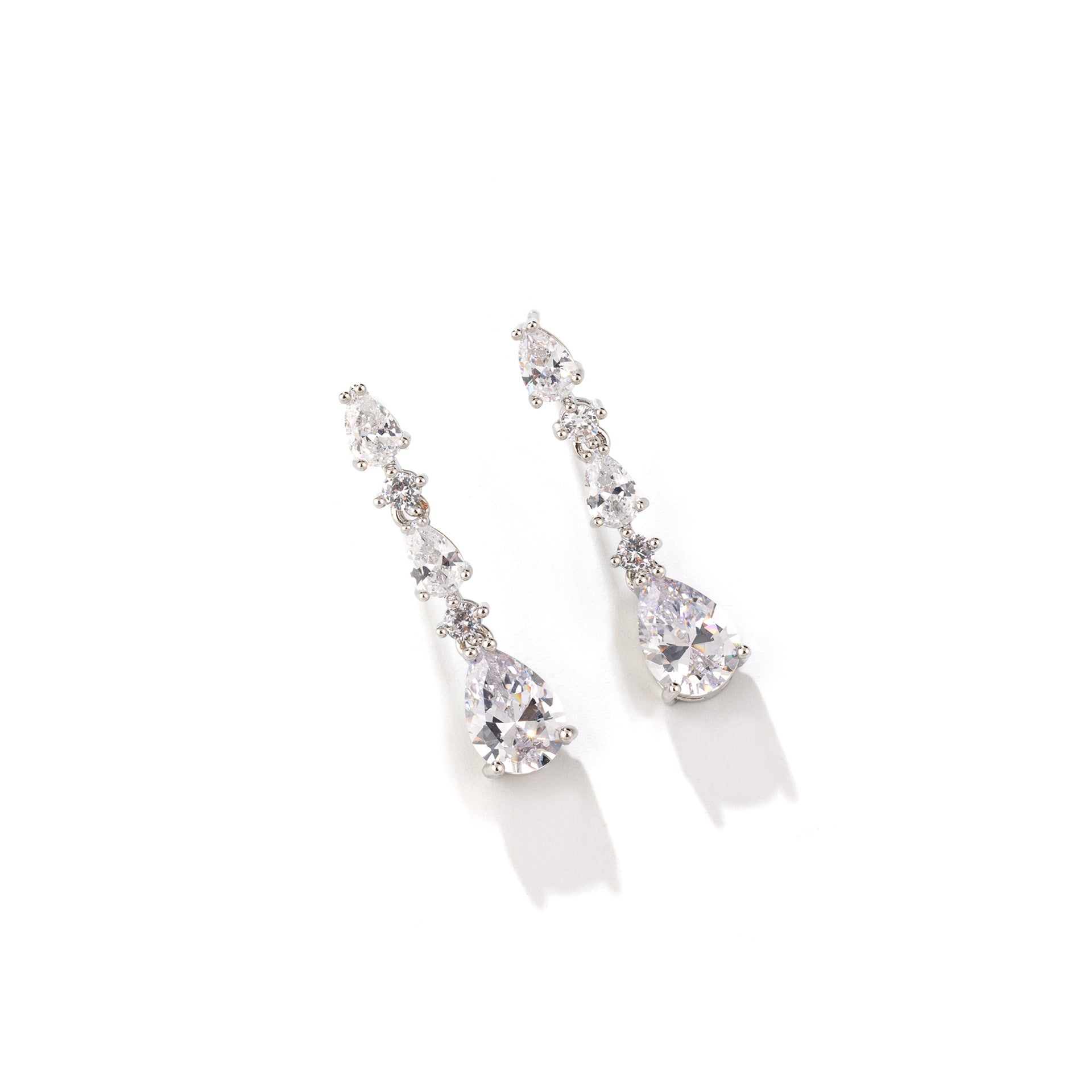 Classic Teardrop Crystal Bridal Necklace Set – Elegant Wedding Jewelry
